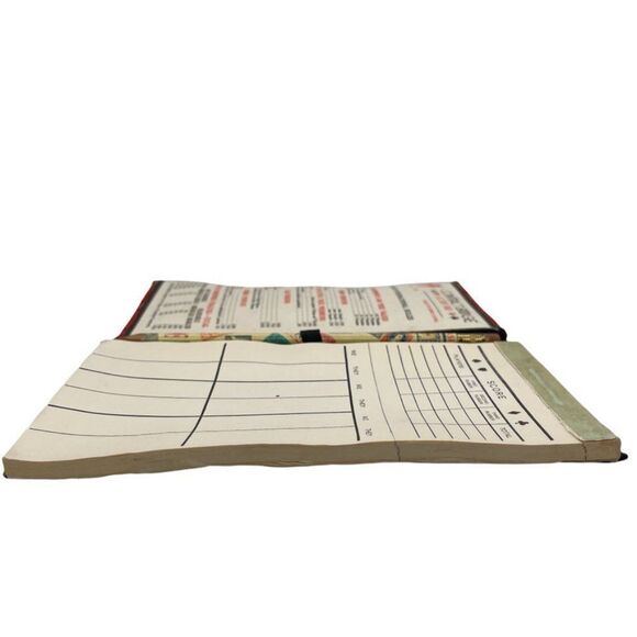 Rare Handmade Silk-Covered Bridge Scoresheets w/ Original Pencil Hong Ko… - Picture 8 of 12